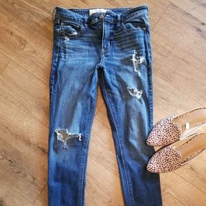 Distressed jeans